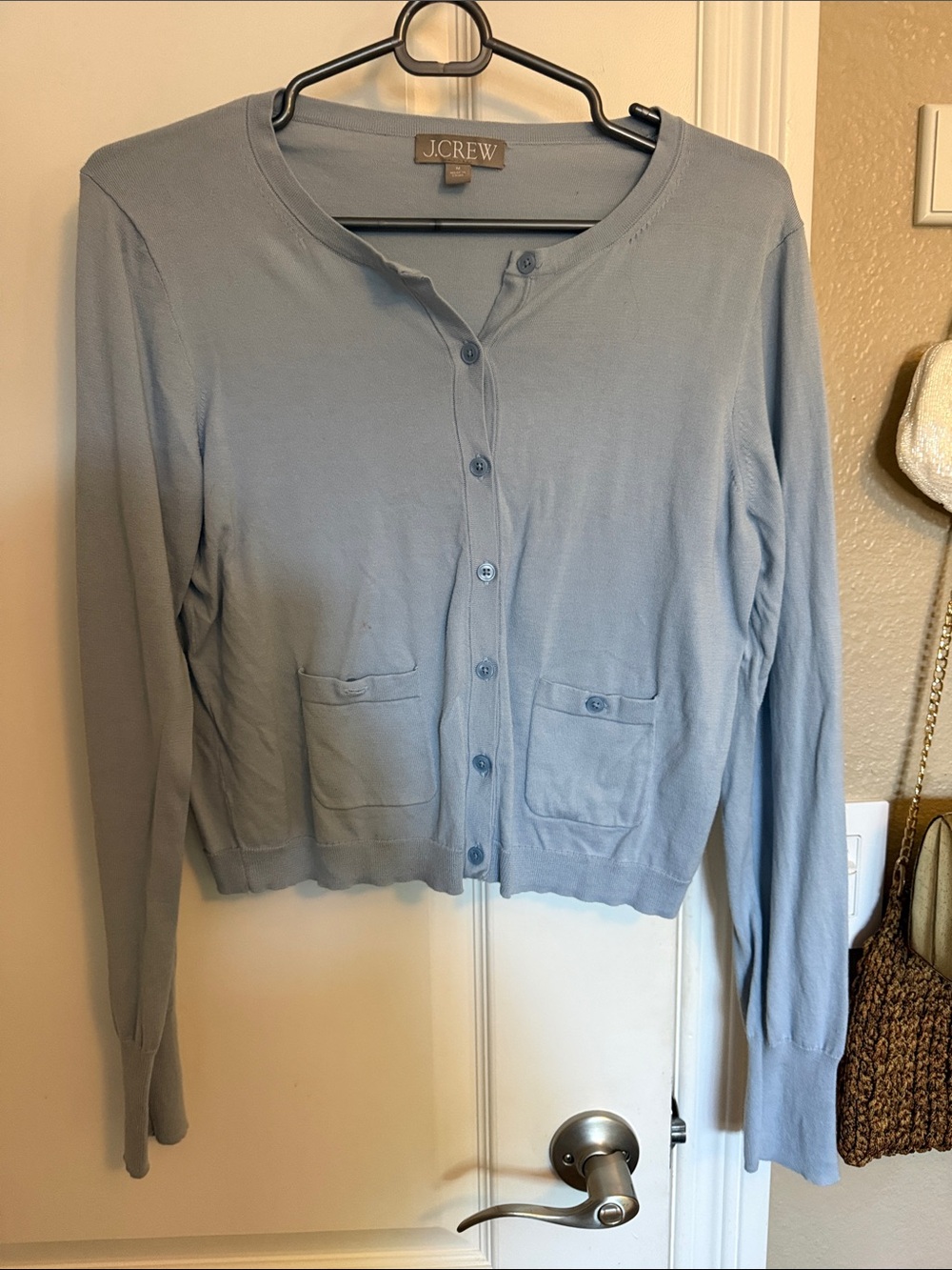 J. Crew Light Blue Women's Button-Up Cardigan